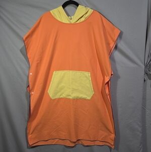 Banana Boat FINTEX Orange yellow Hooded Beach Surfing TOWEL Surf PONCHO One Size